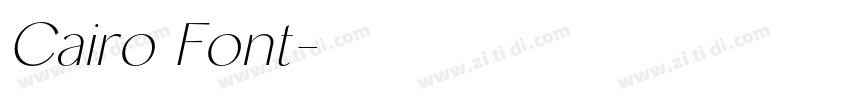 Cairo Font字体转换